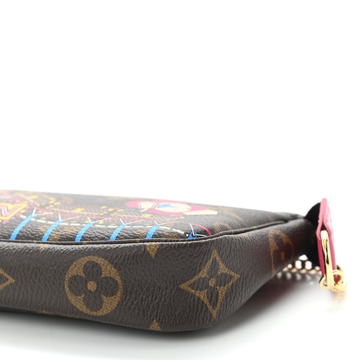 Monogram 2020 Christmas Animation Roller Coaster Mini Pochette Accessories Pivoine