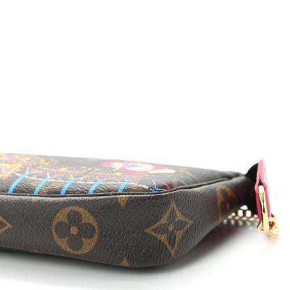 Louis Vuitton Monogram 2020 Christmas Animation Roller Coaster Mini Pochette Accessories Pivoine 8 of 8