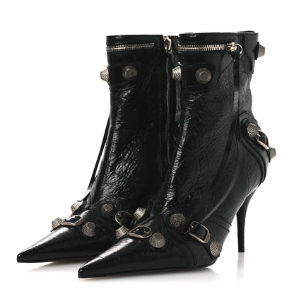 Balenciaga Agneau Arena Cagole 90mm Ankle Boots 39 Black 4 of 11