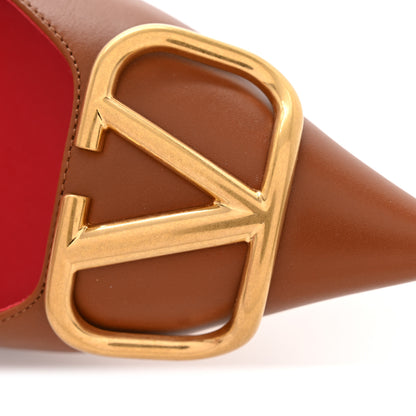 Valentino Garavani Calfskin Vlogo Slingback 40mm Pumps 36.5 Gingerbread 10 of 10