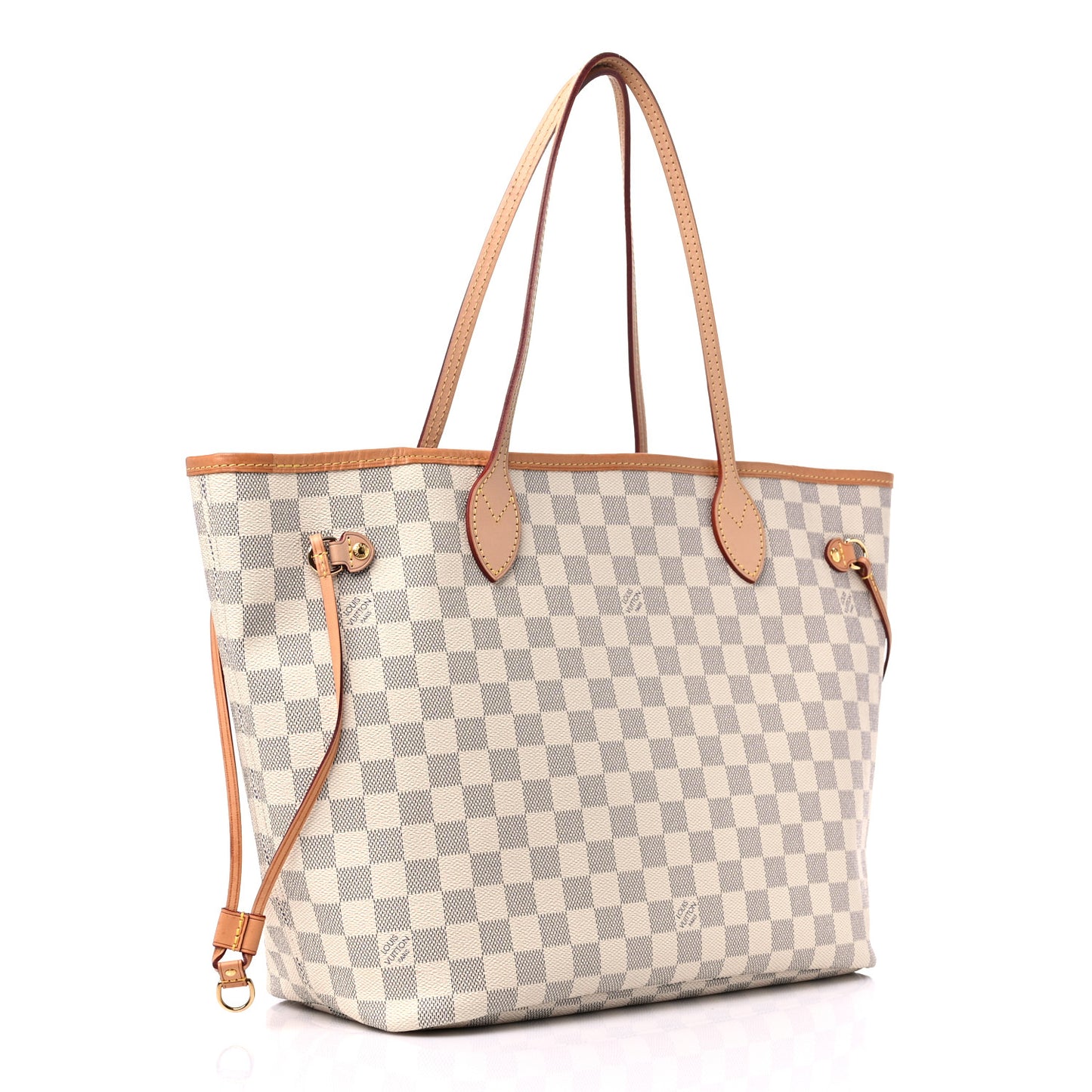Damier Azur Neo Neverfull MM Rose Ballerine