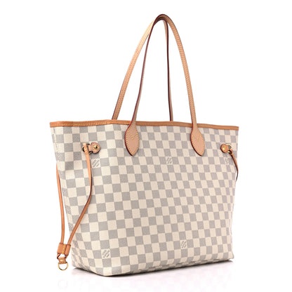 Louis Vuitton Damier Azur Neo Neverfull MM Rose Ballerine 4 of 18