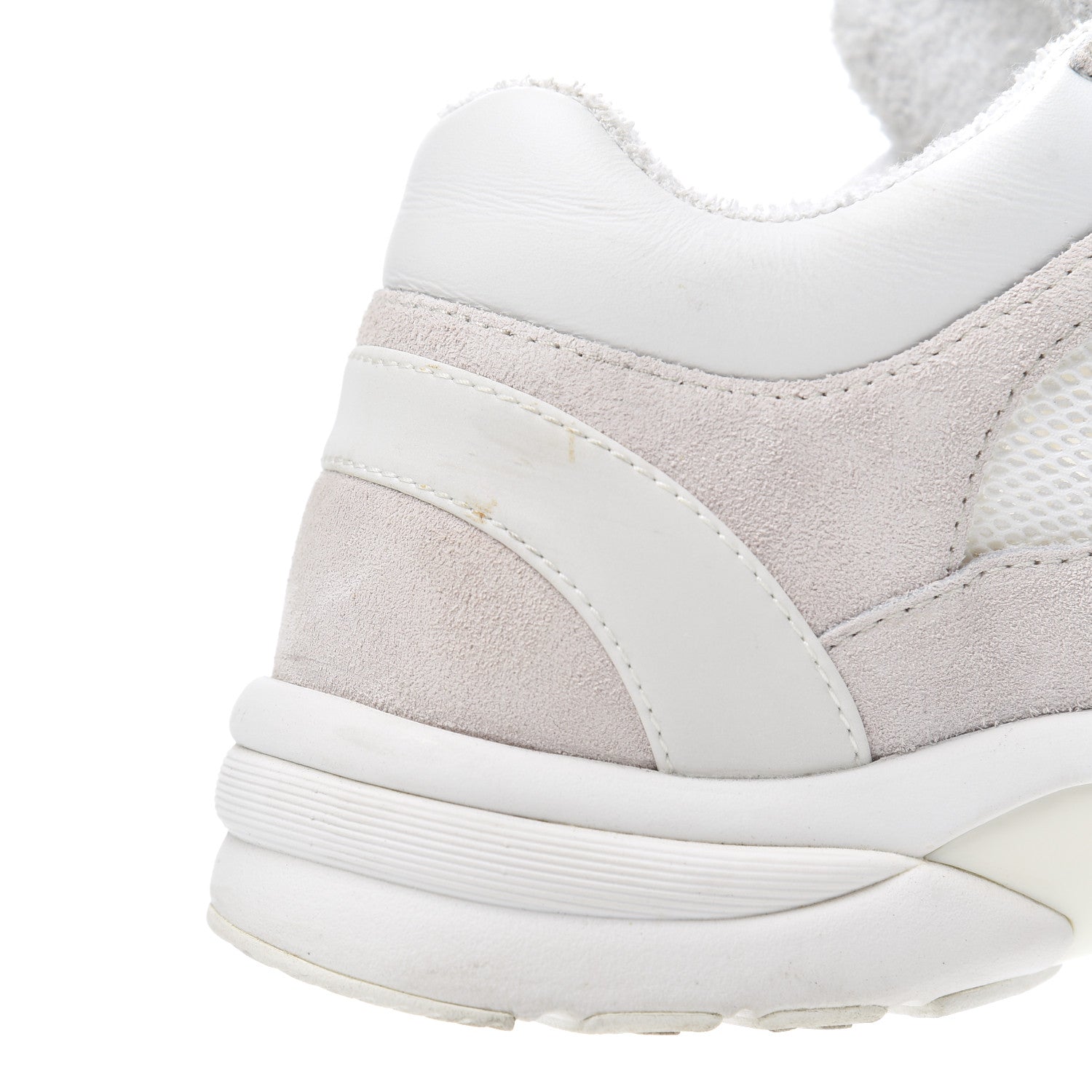 Chanel Suede Calfskin CC Sneakers 38.5 Pink White 18 of 29