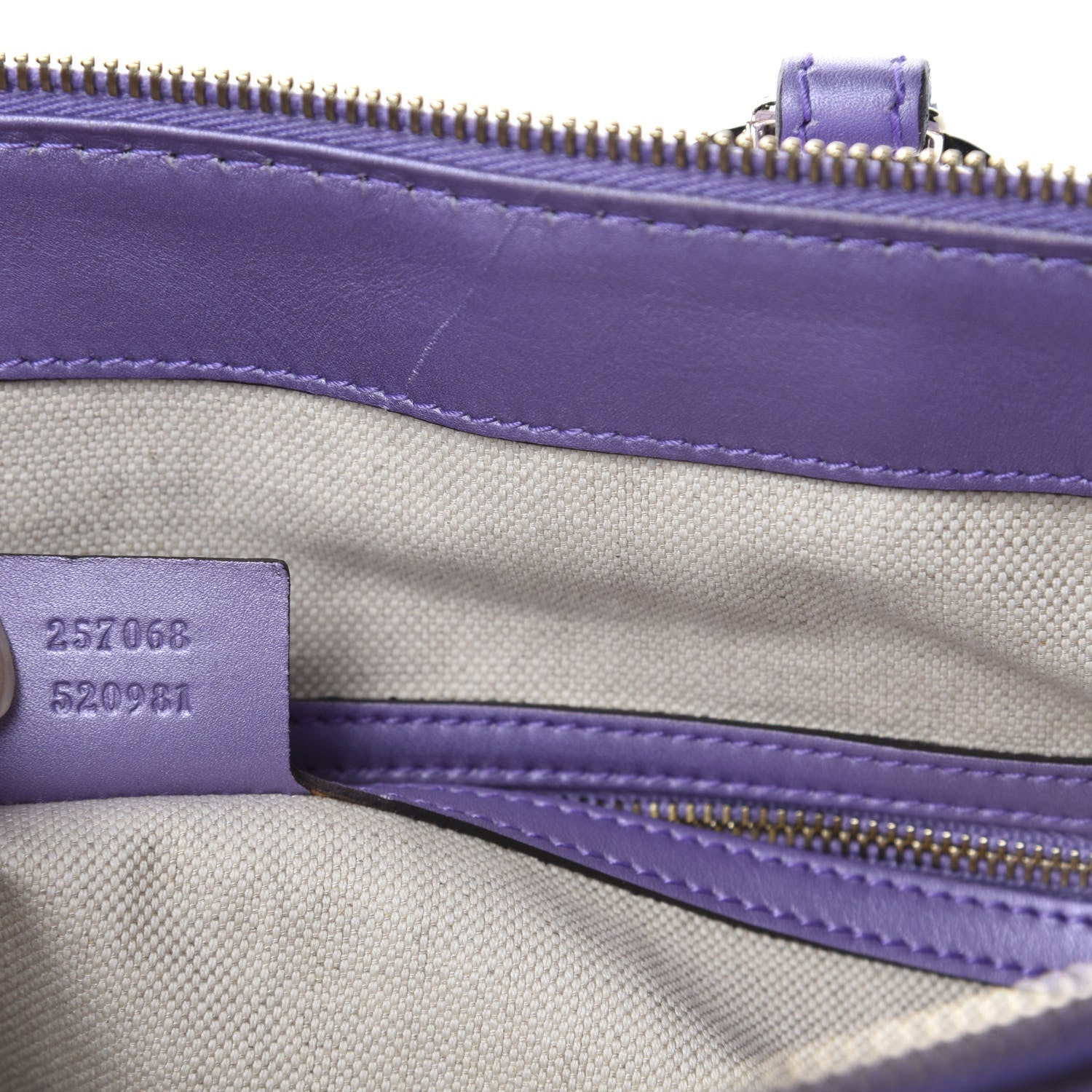 Gucci Metallic Guccissima Lovely Heart Tote Purple 11 of 12