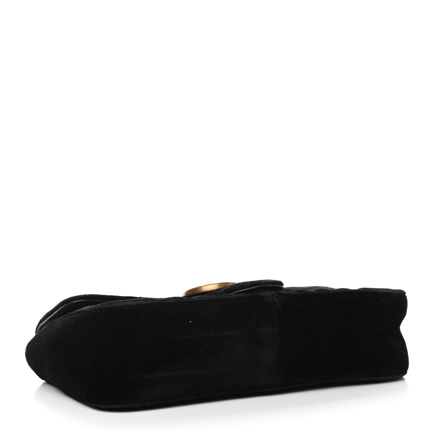 Velvet Matelasse Mini GG Marmont Shoulder Bag Black