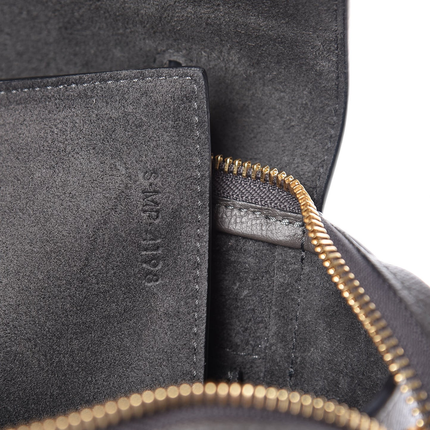 Baby Grained Calfskin Micro Belt Bag Grey