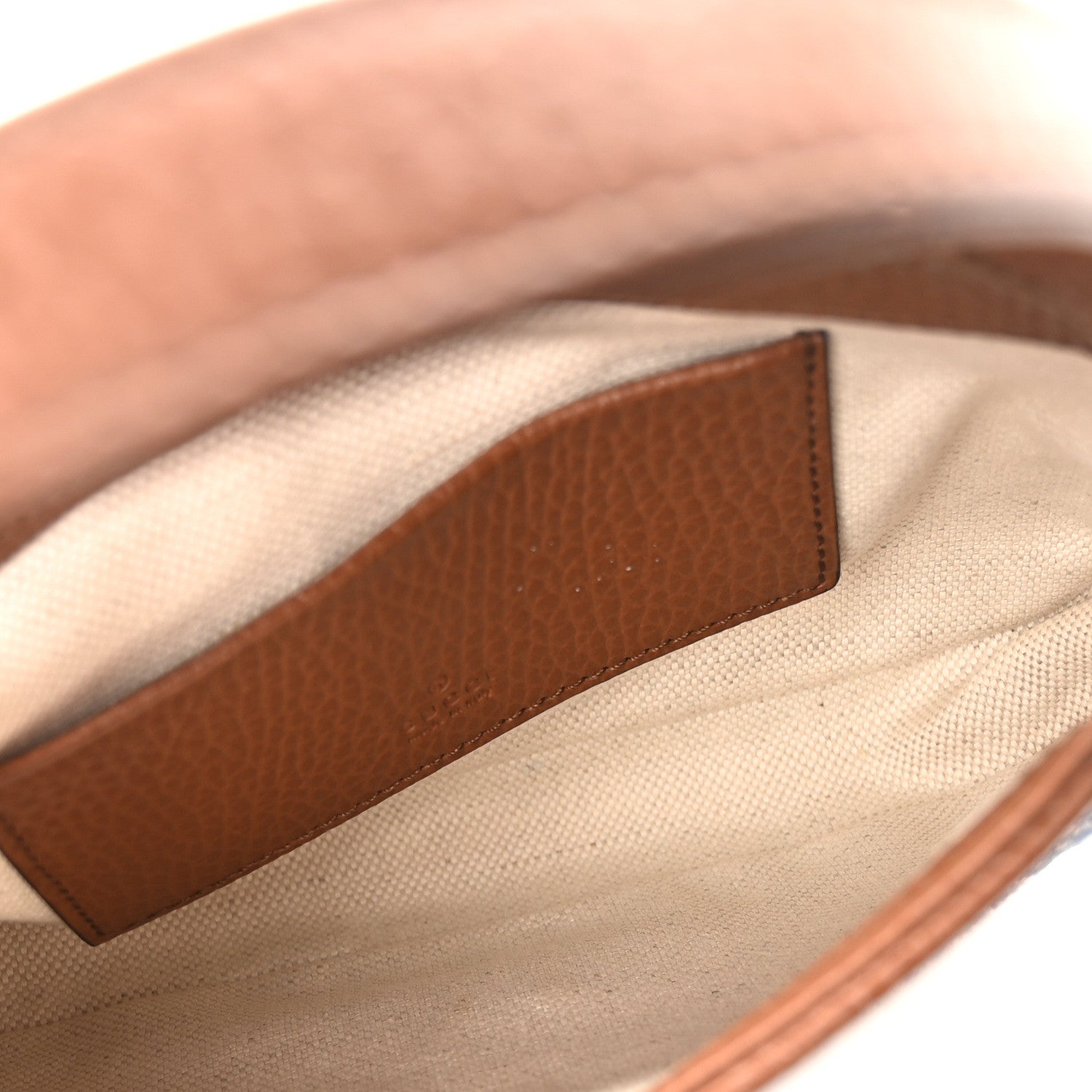 Gucci New Denim GG Monogram Calfskin Mini Jackie 1961 Hobo Blue Tea Cuir 5 of 10