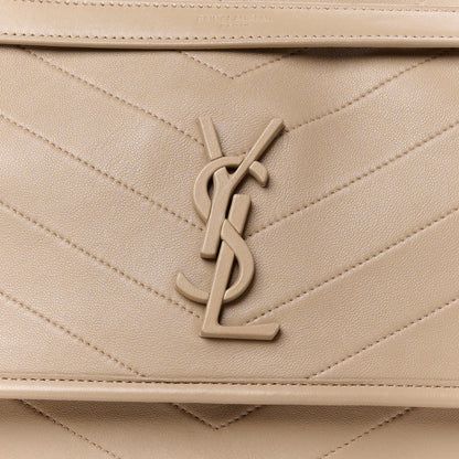 Saint Laurent Lambskin Matelasse Monogram Medium Niki Chain Satchel Dark Beige 9 of 11