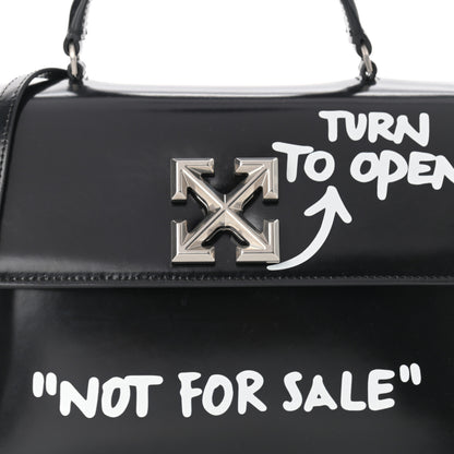 Off-White Calfskin Jitney 2.8 Not For Sale Shoulder Bag Black 8 of 11