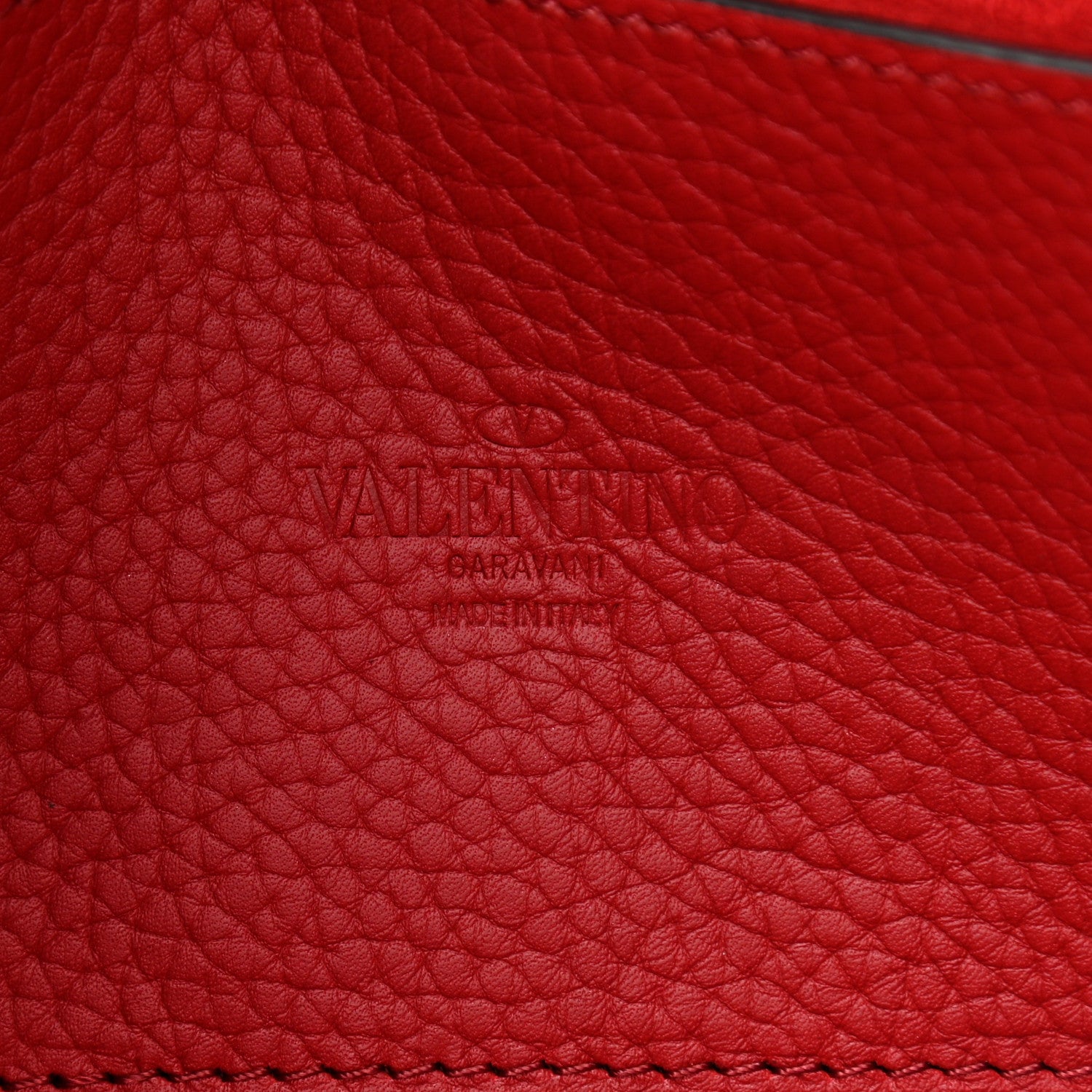 Valentino Garavani Pebbled Calfskin Medium Rockstud Flip Lock Crossbody Bag Red 6 of 10