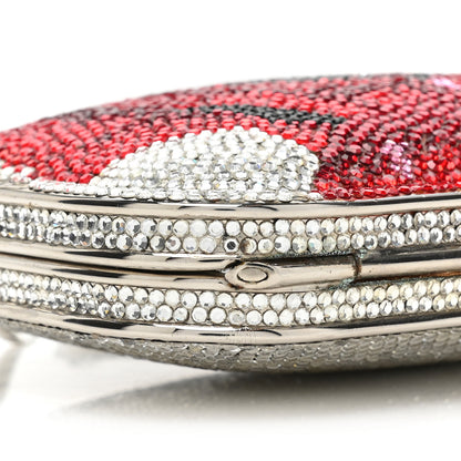 Judith Leiber Swarovski Crystal Flower Minaudiere Clutch 10 of 18