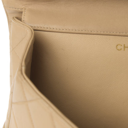 Chanel Lambskin Quilted Medium Double Sided Flap Beige 14 of 26
