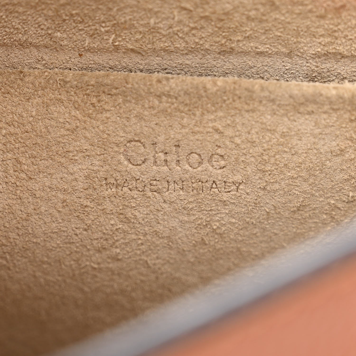 Chloe Calfskin Suede Small Nile Bracelet Bag Caramel 6 of 13