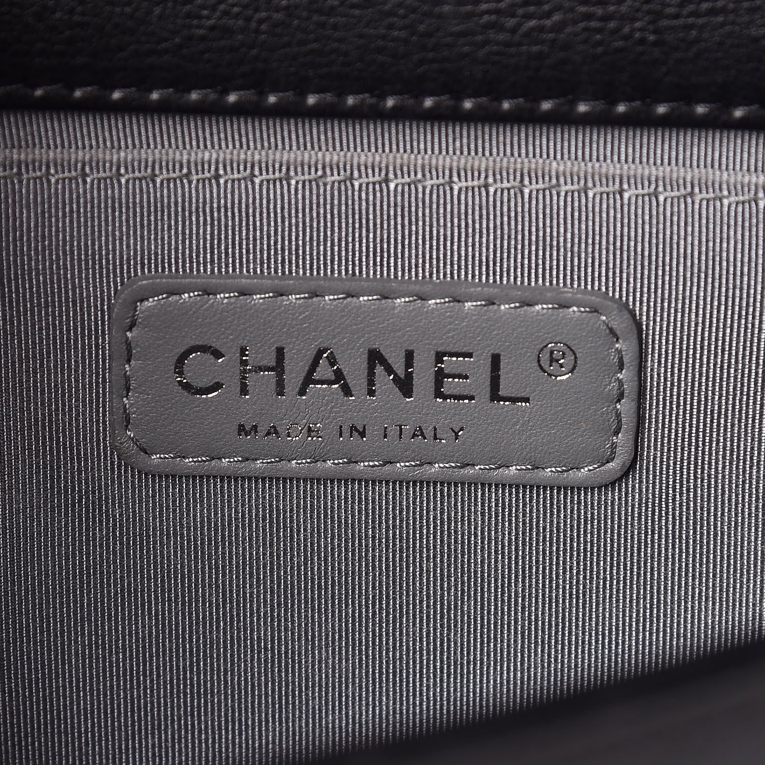 Chanel Calfskin Double Stitch Medium Boy Flap Black 6 of 16