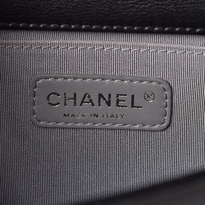 Chanel Calfskin Double Stitch Medium Boy Flap Black 6 of 16