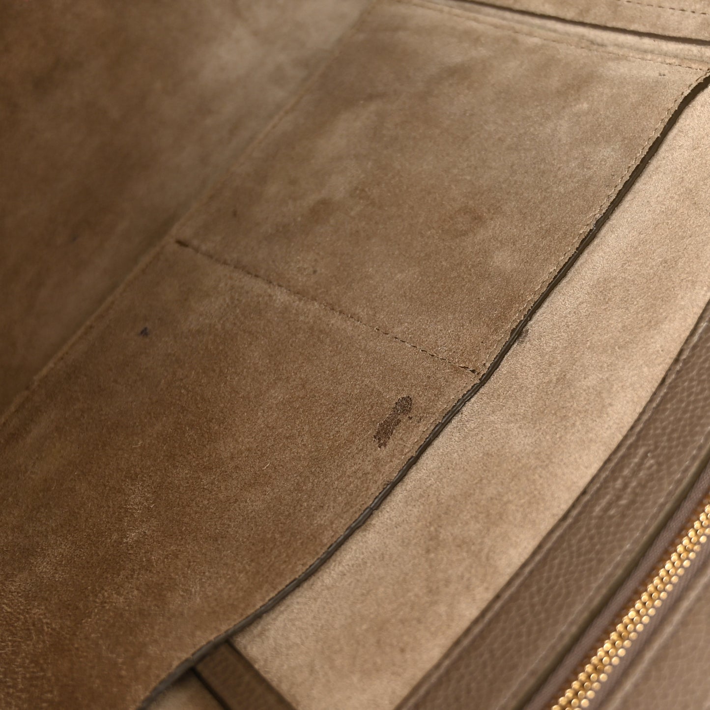 Soft Grained Calfskin Medium Belt Cabas Phantom Taupe