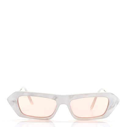 Gucci Acetate Crystal Embellished Rectangle Sunglasses GG0642S White 2 of 7