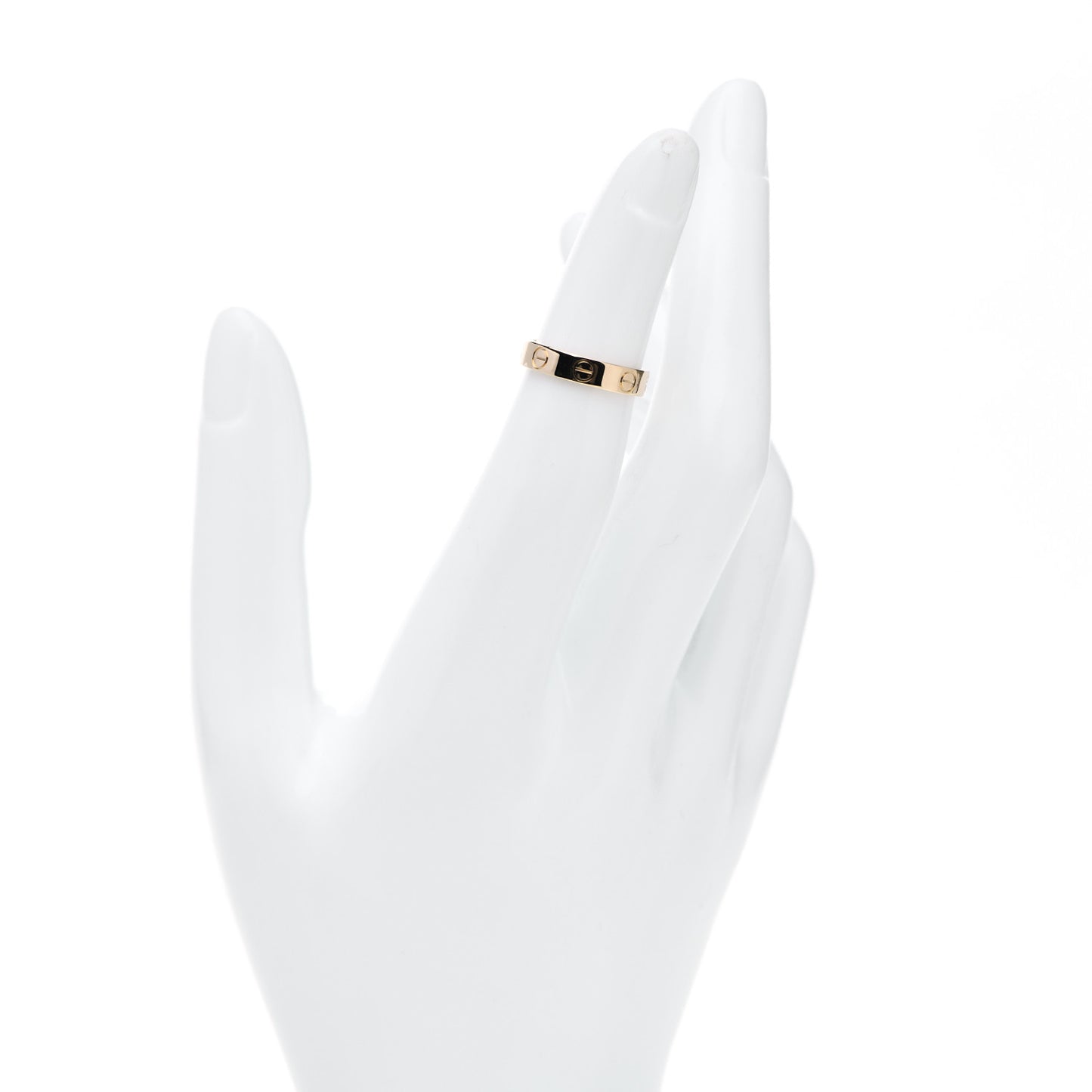 18K Yellow Gold 3.5mm LOVE Wedding Band Ring 46 3.75