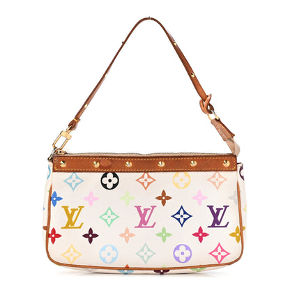 Louis Vuitton Monogram Multicolor Pochette Accessories White 1 of 4