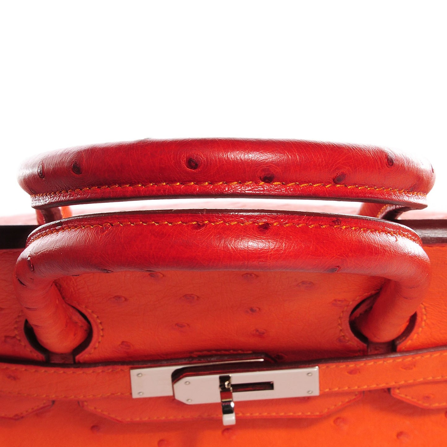 Ostrich Birkin 35 Orange
