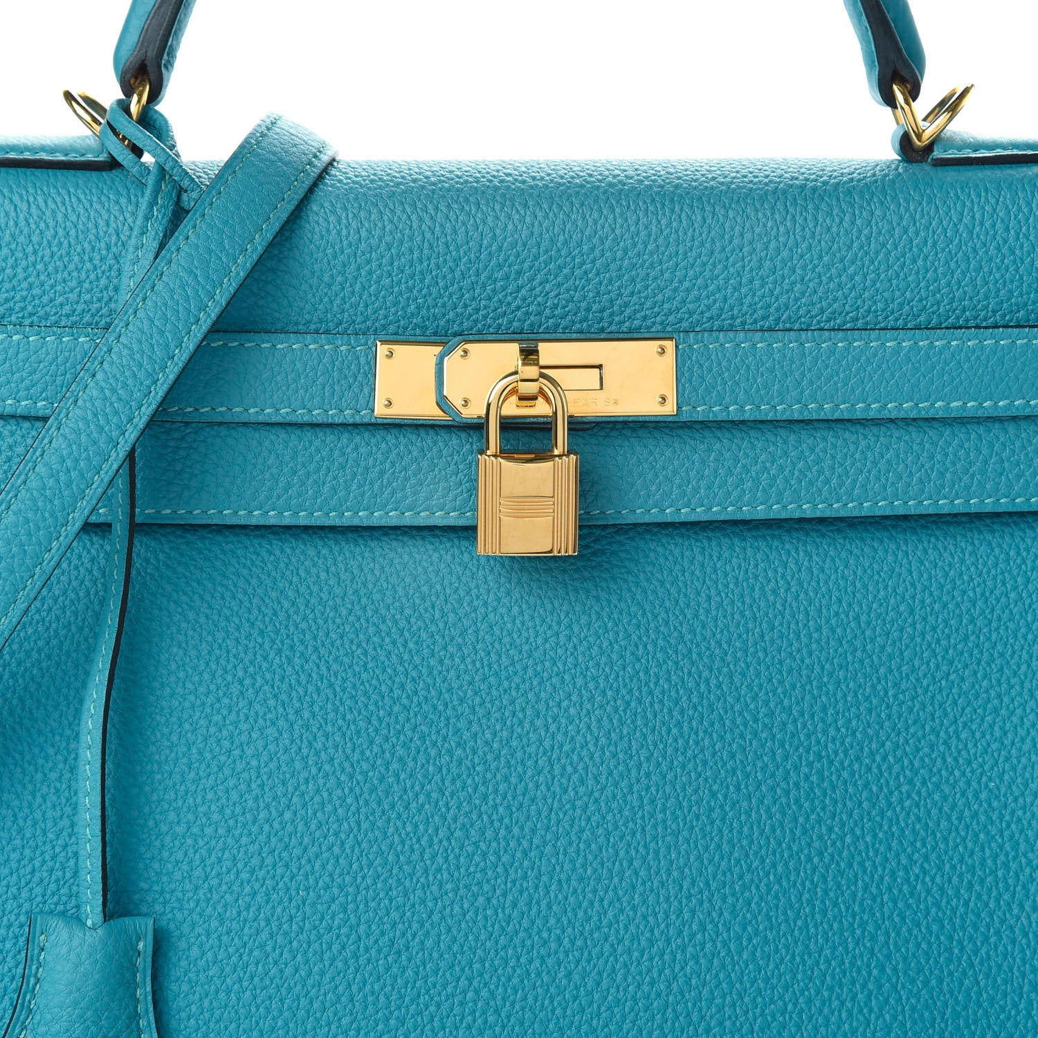 Hermes Togo Kelly Retourne 32 Turquoise 10 of 10