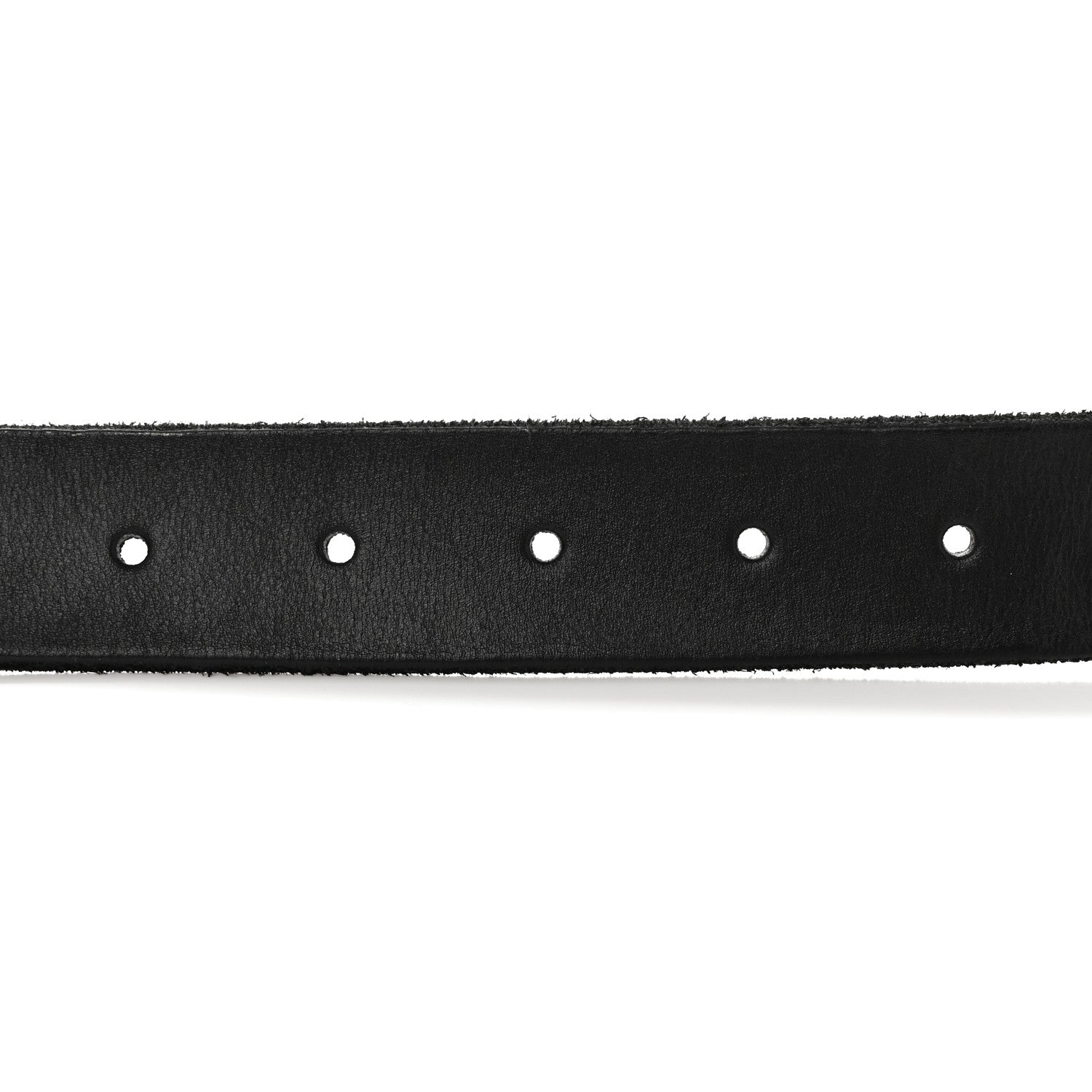 Gucci Cuoio Toscano Nickel Double G 30mm Belt 80 32 Black 3 of 5