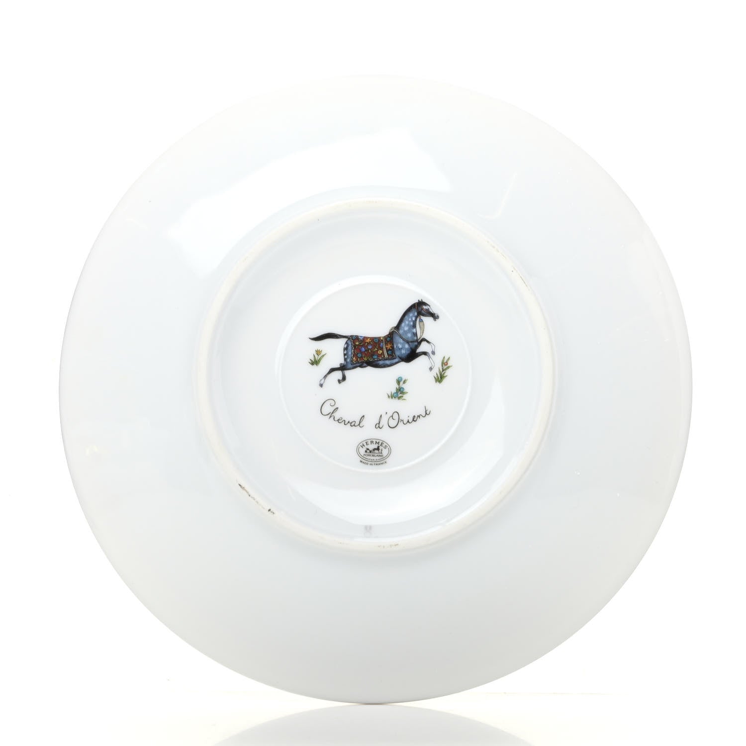 Hermes Porcelain Cheval d'Orient Tea Cup and Saucer Set of 2 5 of 7