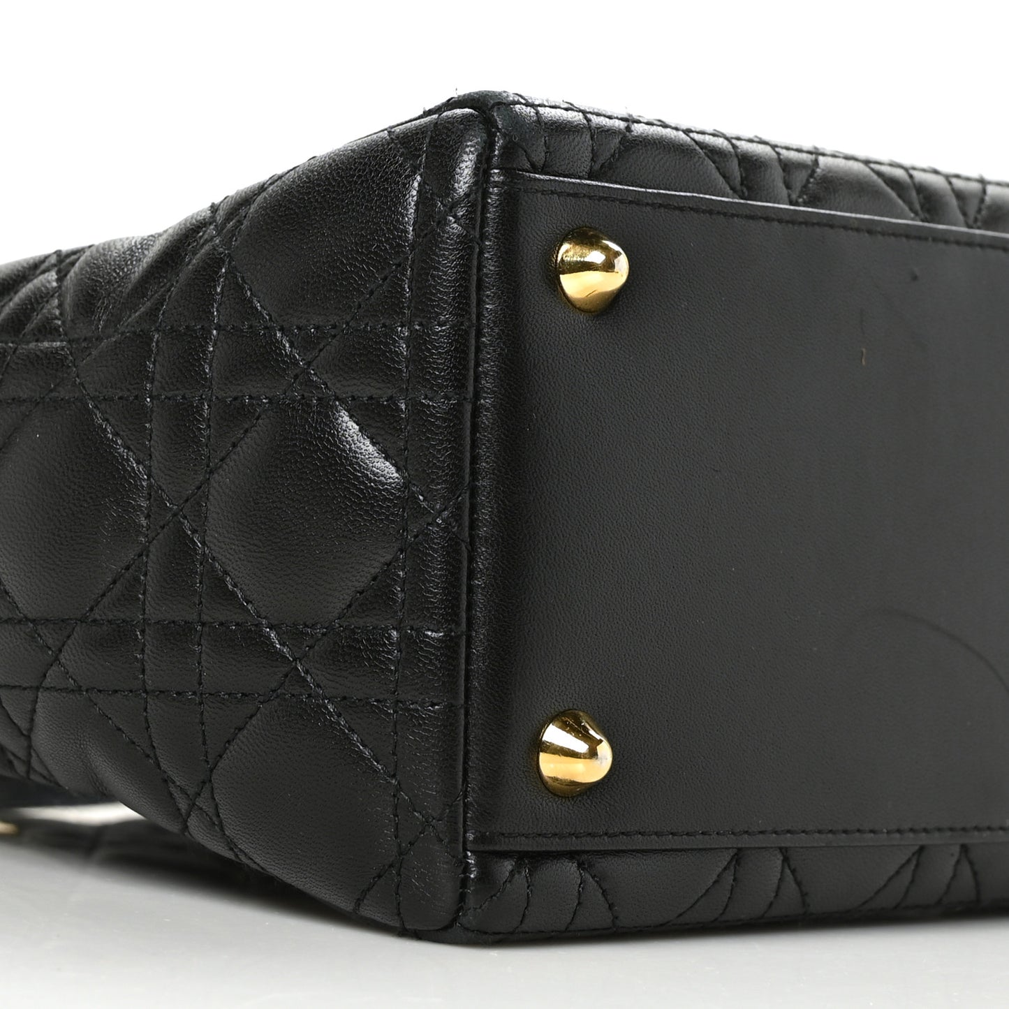 Lambskin Cannage Large Lady Dior Black