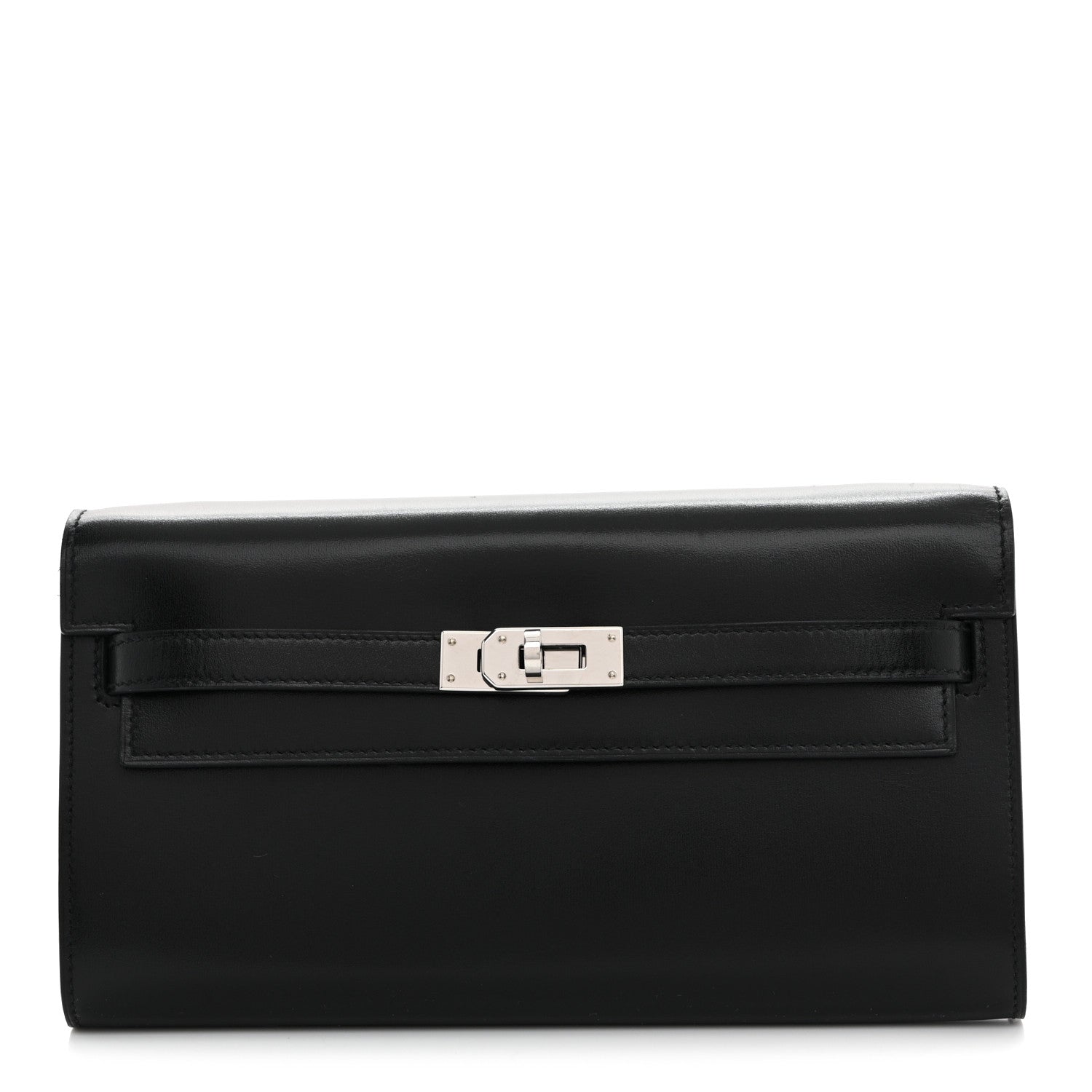 Hermes Box Kelly Wallet To Go Black 1 of 9