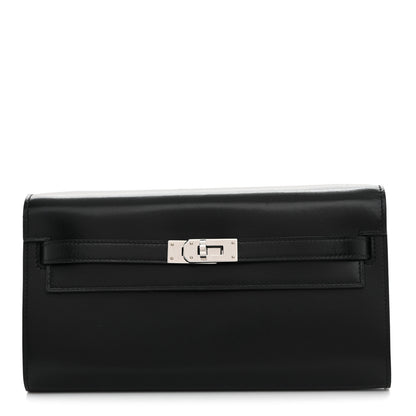 Hermes Box Kelly Wallet To Go Black 1 of 9