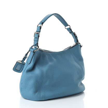 Prada Vitello Phenix Hobo Turchese 3 of 9