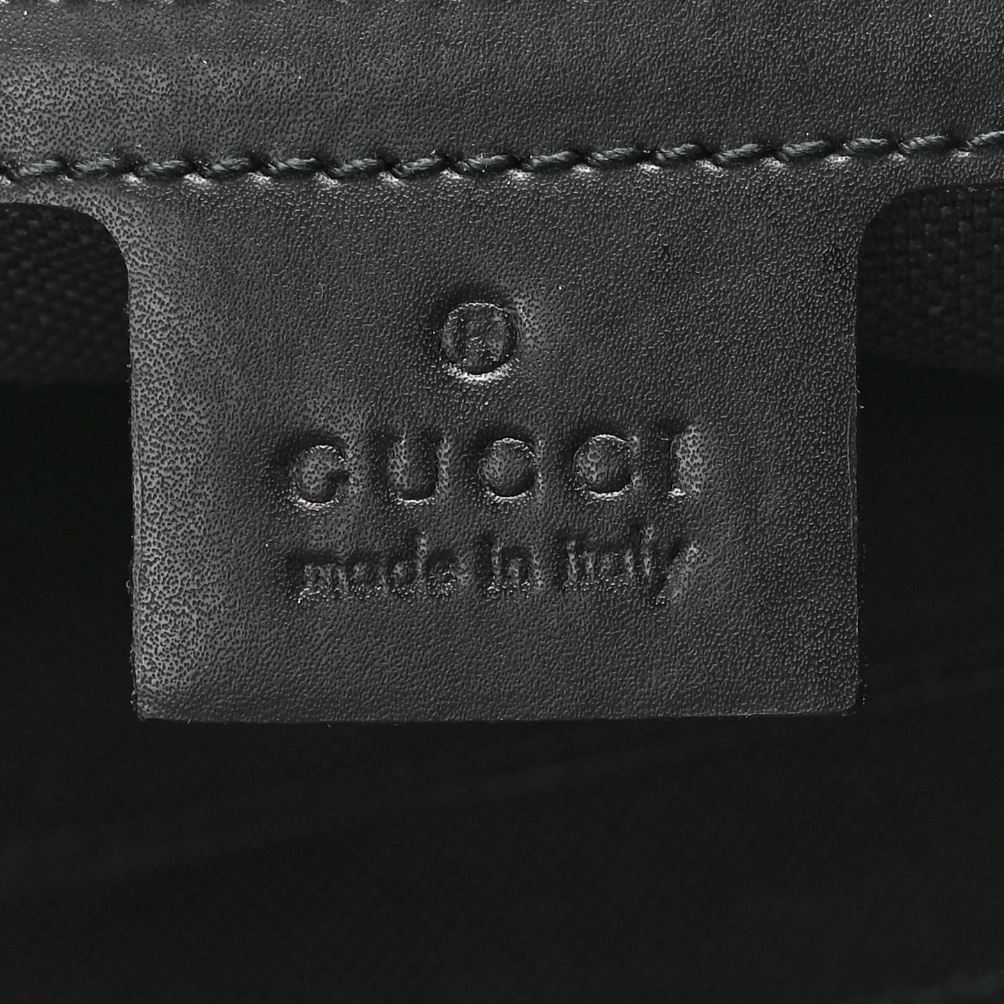 Soft GG Supreme Monogram Appia Calfskin Web East West Messenger Bag Black Grey