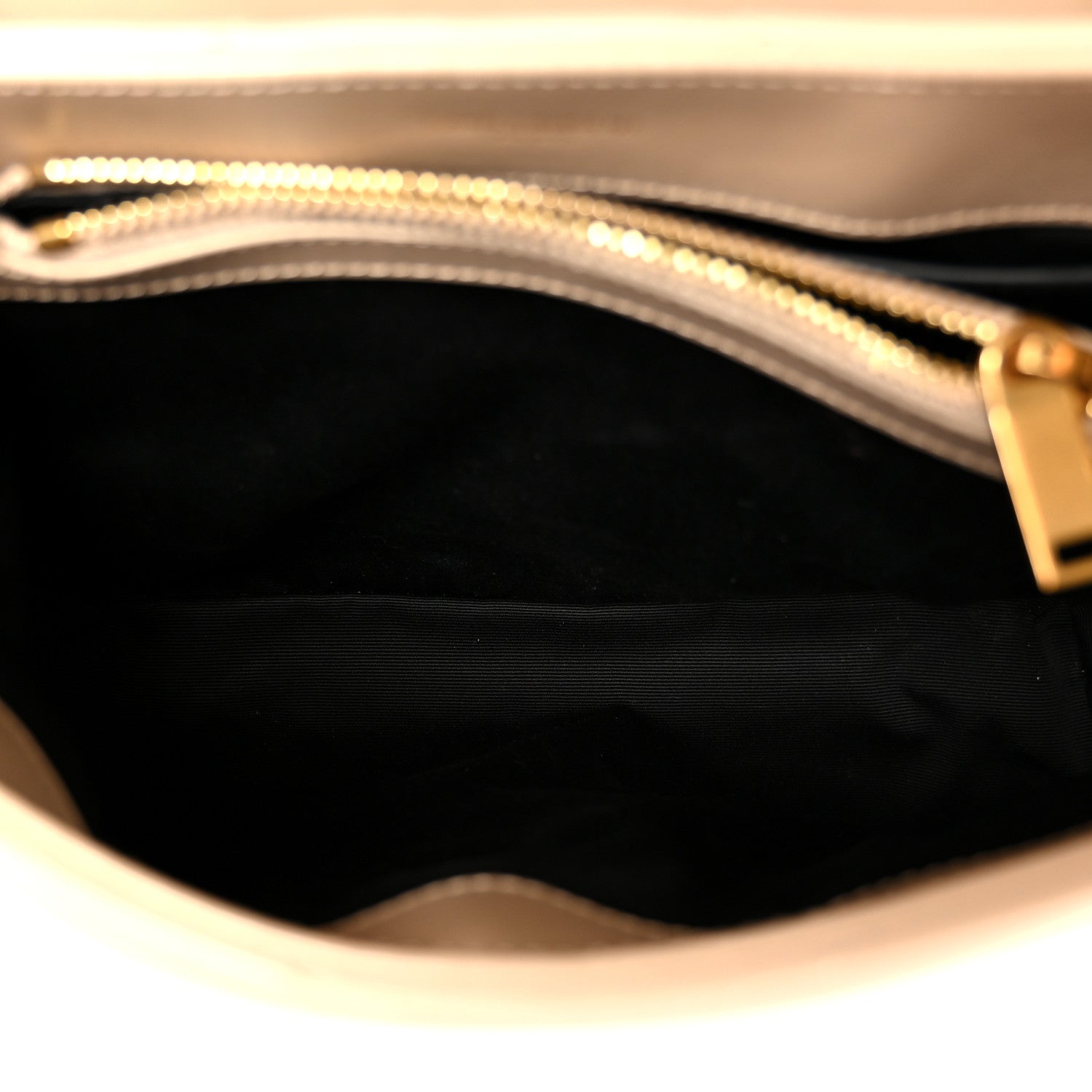 Saint Laurent Calfskin Y Quilted Monogram Small Loulou Chain Satchel Dark Beige 5 of 12