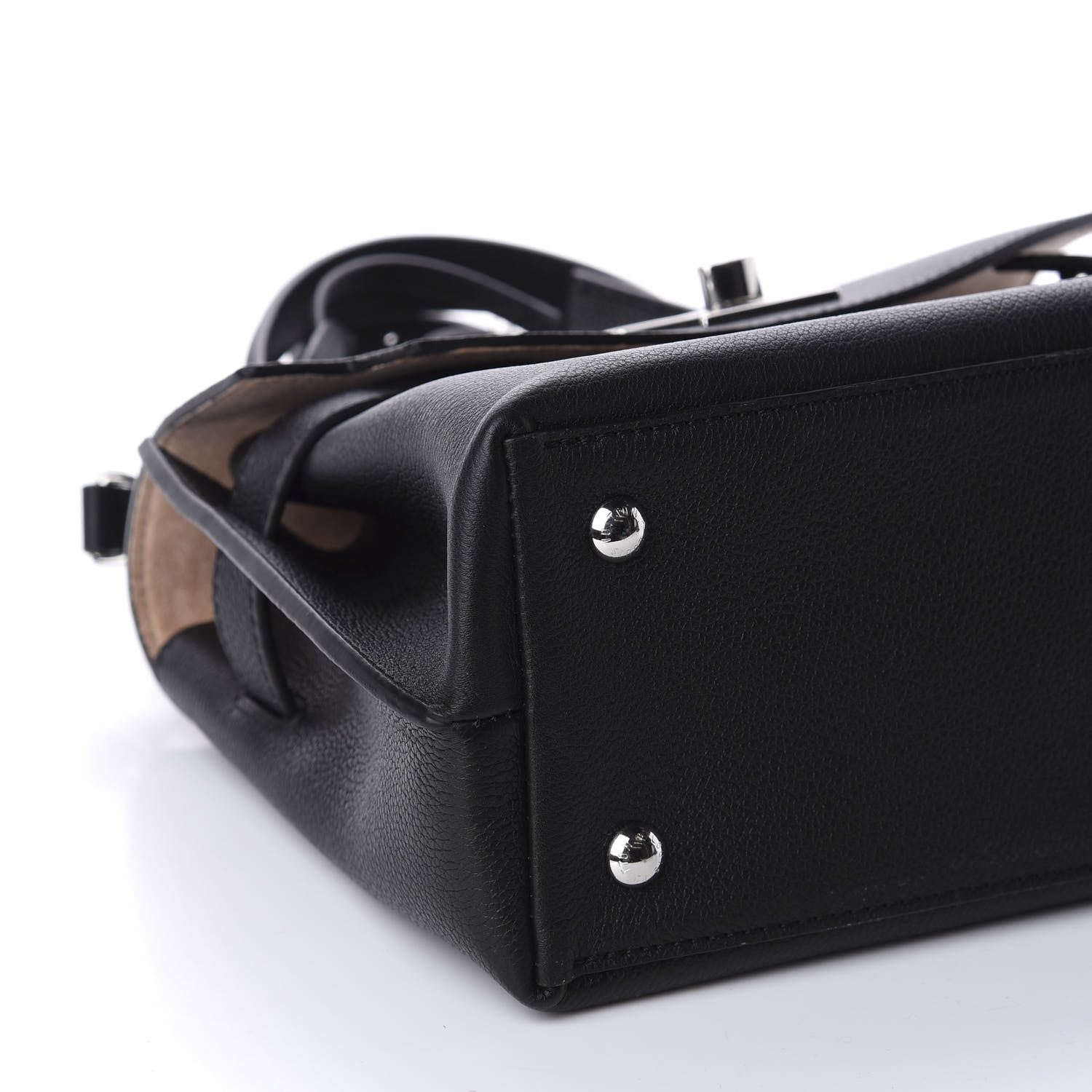 Louis Vuitton Calfskin Lockme Ever BB Black 8 of 10