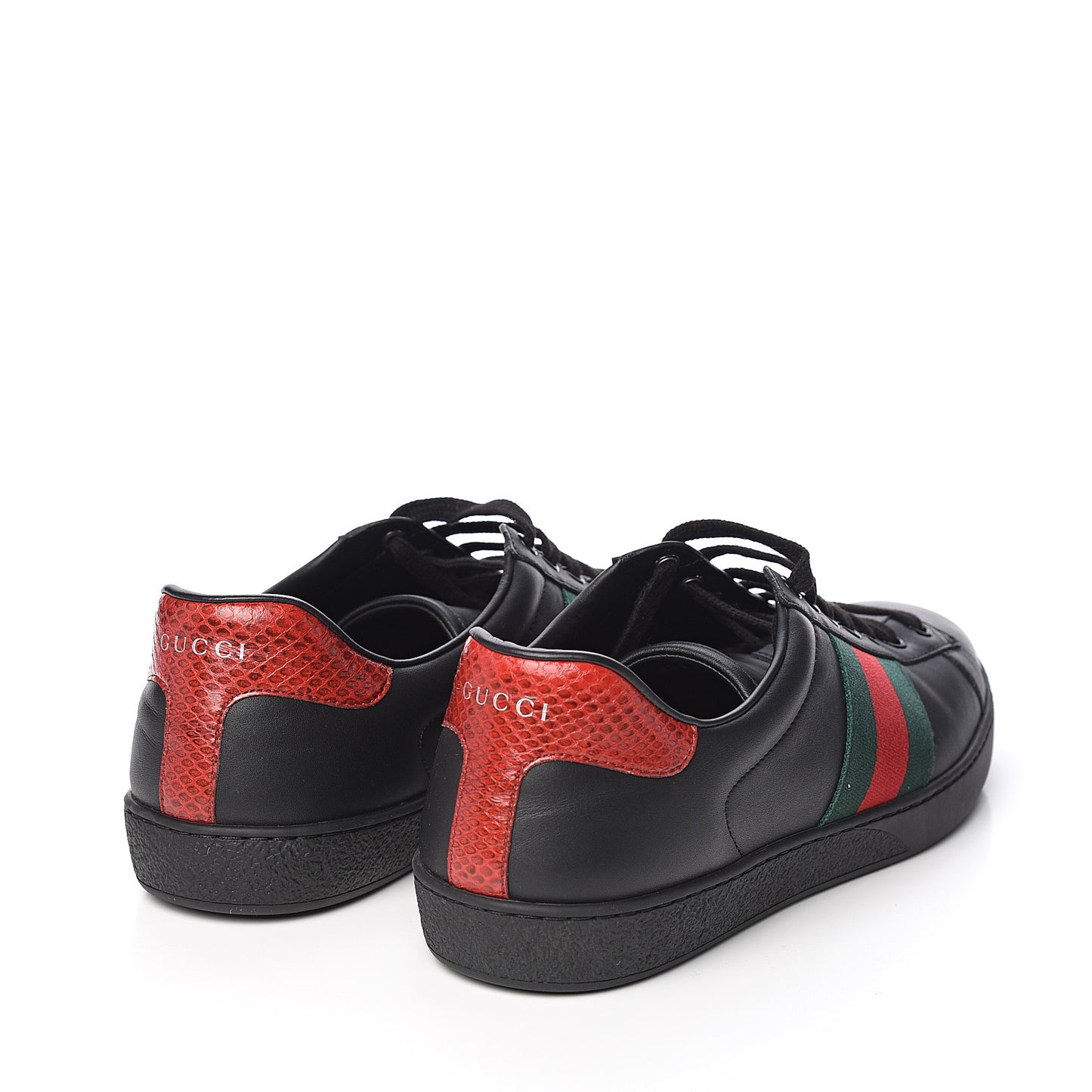 Miro Soft Calfskin Ayers Web Mens Ace Sneakers 9 Black Rosso