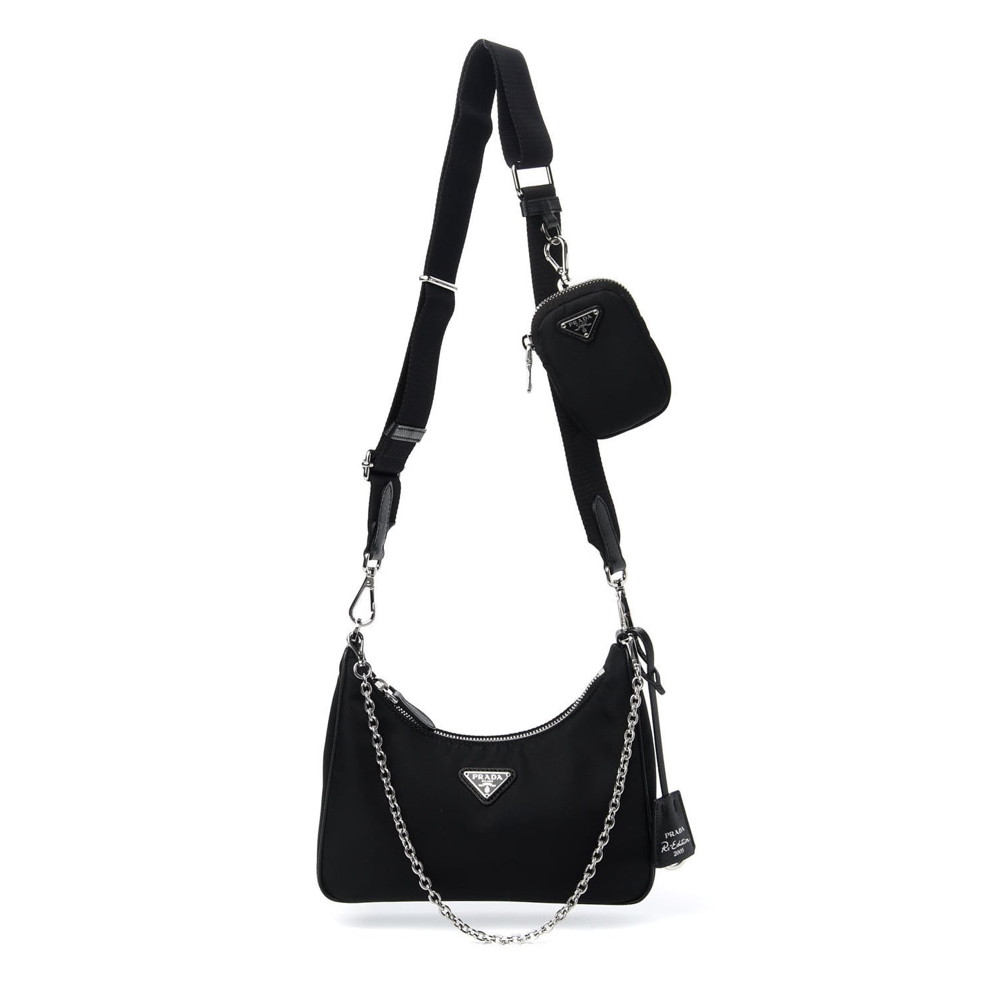 Nylon Re-Edition 2005 Shoulder Bag Black