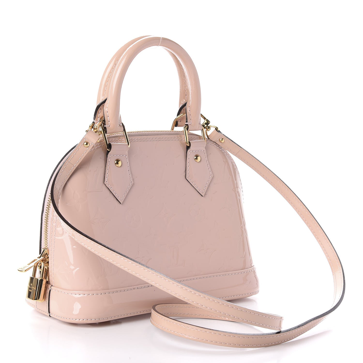 Louis Vuitton Vernis Alma BB Rose Ballerine 3 of 10