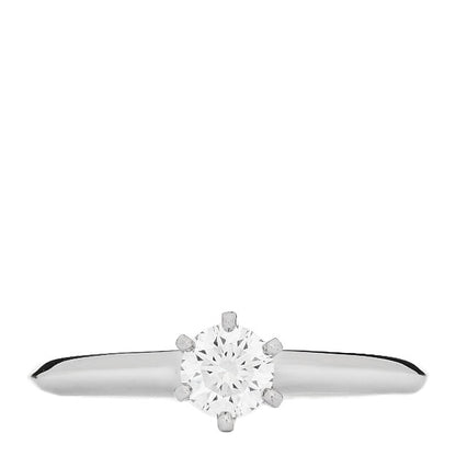 Tiffany Platinum Diamond .31ct Solitaire Engagement Ring 49 5 1 of 5