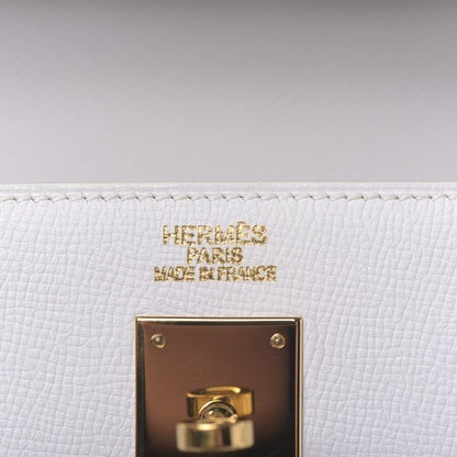 Hermes Epsom Kelly Sellier 40 White 8 of 48