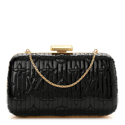 Louis Vuitton Vernis Monogram Motard Minaudiere Clutch Black 1 of 9