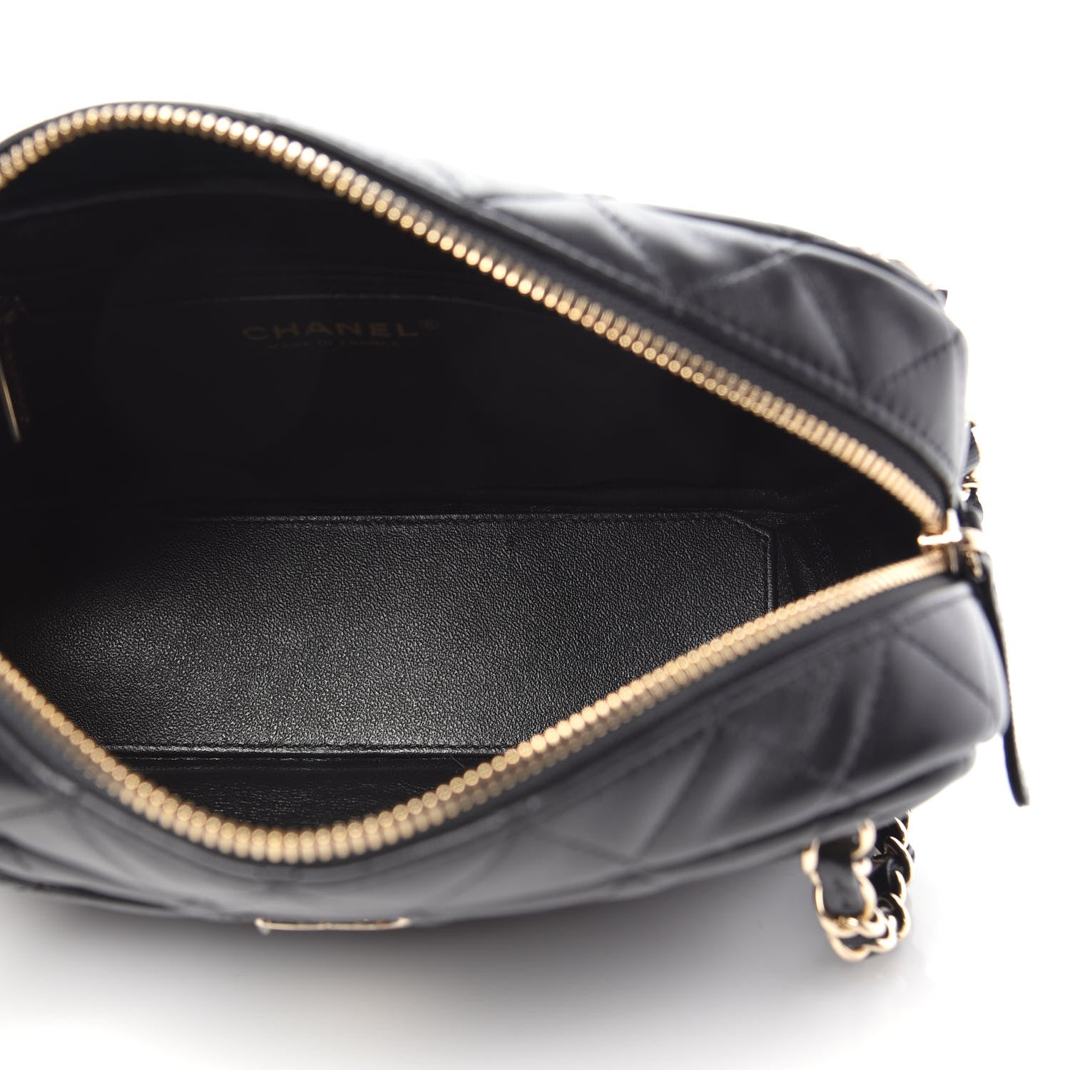 Chanel Lambskin Quilted Camera Case Black 6 of 10