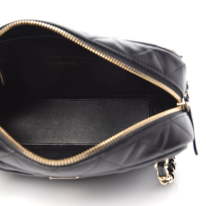 Chanel Lambskin Quilted Camera Case Black 6 of 10