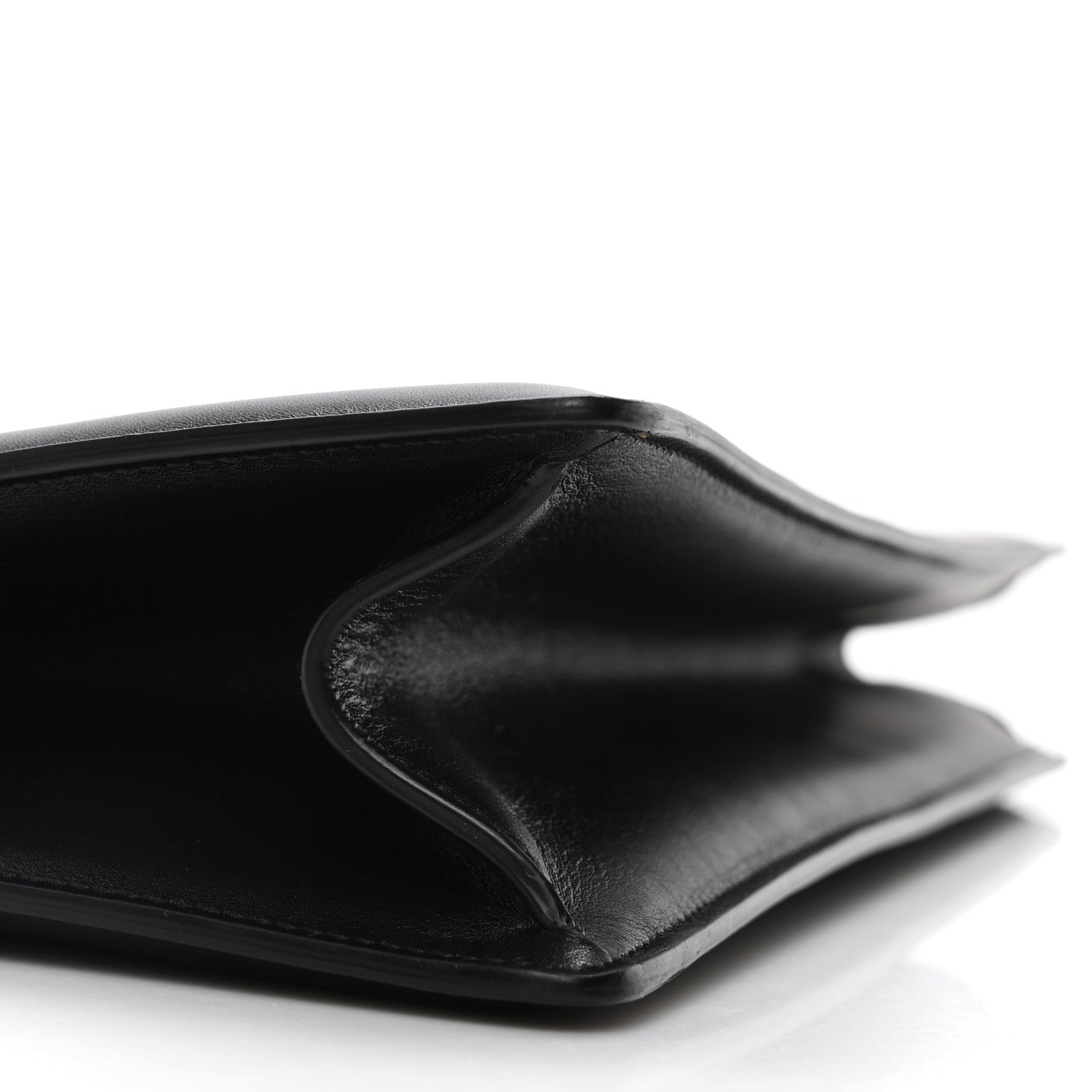 Celine Patina Box Calfskin Medium Clasp Bag Black 9 of 10