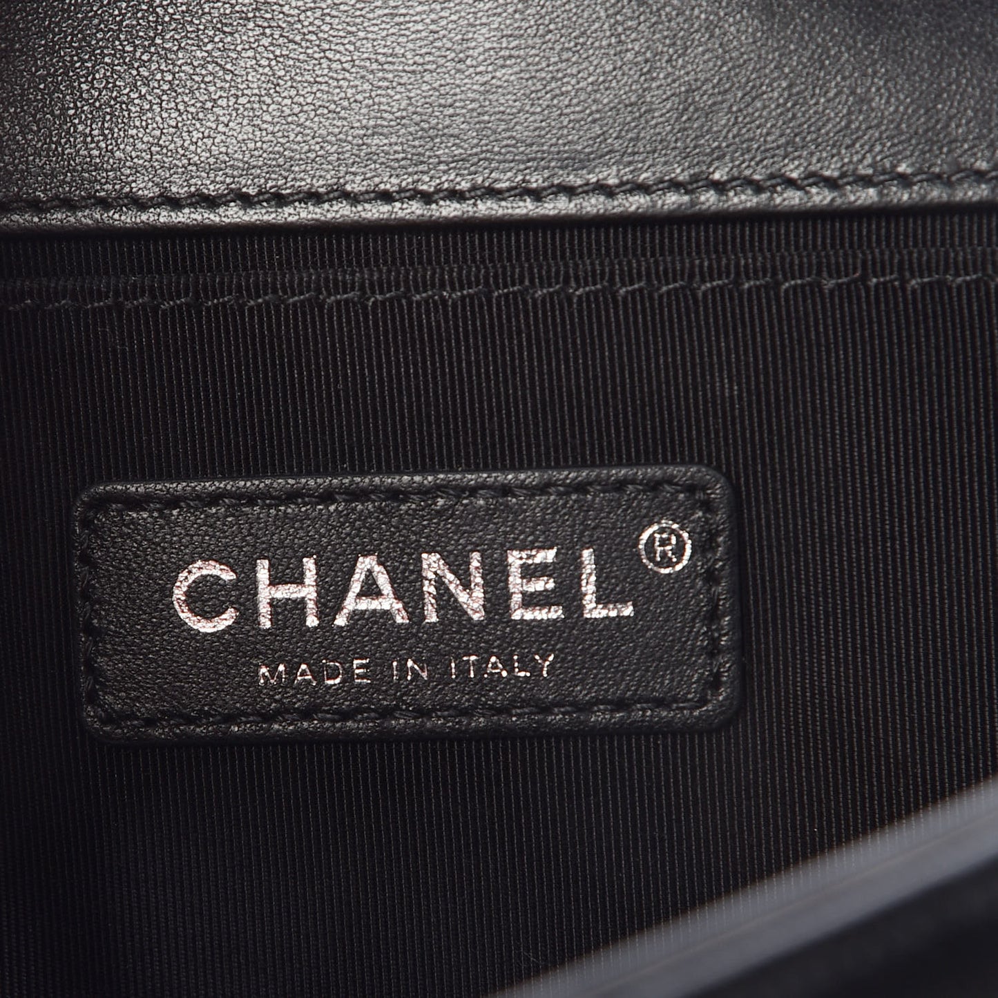 Lambskin Quilted Medium Boy Flap Black