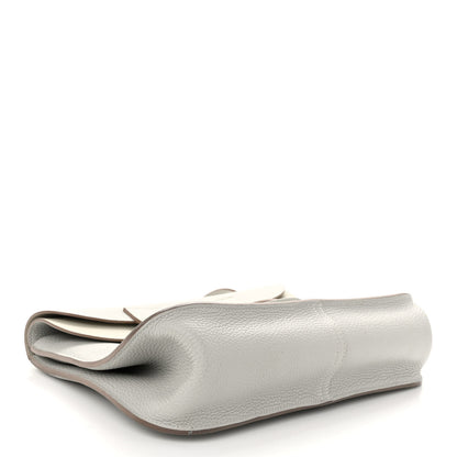 Hermes Taurillon Clemence Halzan 31 GM Gris Perle 4 of 11
