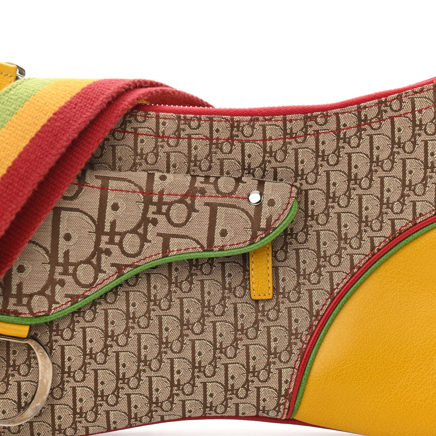 Christian Dior Monogram Rasta Double Saddle Beige 8 of 10