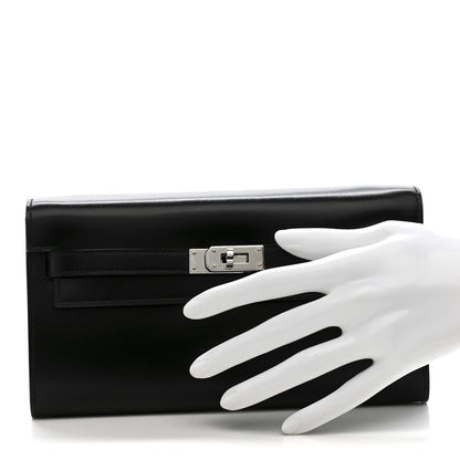 Hermes Box Kelly Wallet To Go Black 2 of 8