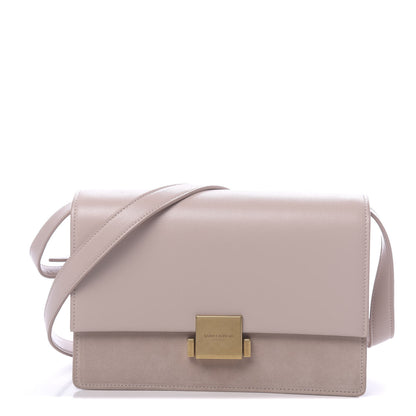 Saint Laurent Smooth Calfskin Suede Medium Bellechasse Bag Marble Pink 1 of 9