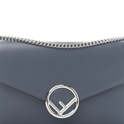 Fendi Vitello Liberty Lucido F is Fendi Medium Envelope Wallet on Chain Blue 9 of 9