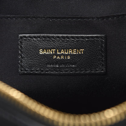 Saint Laurent Calfskin Matelasse Monogram Lou Camera Bag Black 6 of 9